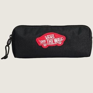 Vans Black Case with Red 'Off The Wall' Logo